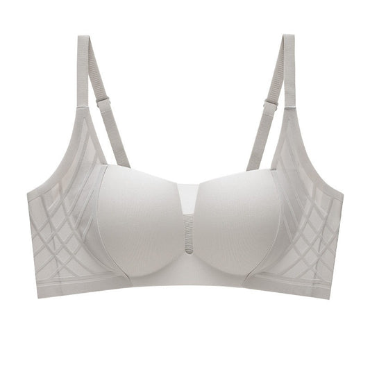3D Velvet Thin Jelly Bra with Soft Support for Women