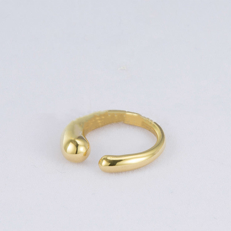 Twisted Personality Light Surface Titanium Steel Ring