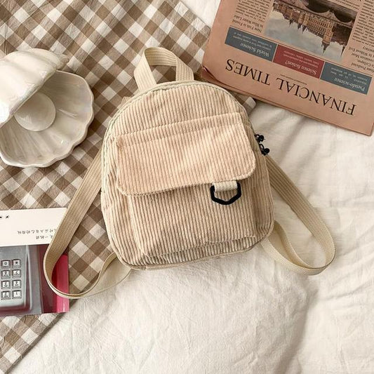 Womenâ??s Corduroy Mini Backpack