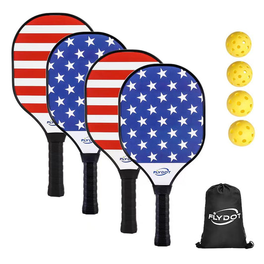 Pickleball Set â?? 4 Paddles, Balls & Carry Bag