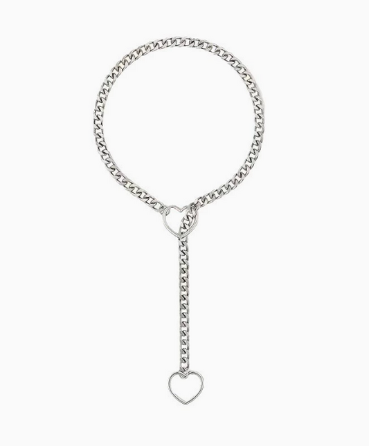 Heart Slip Chain Necklace for Women