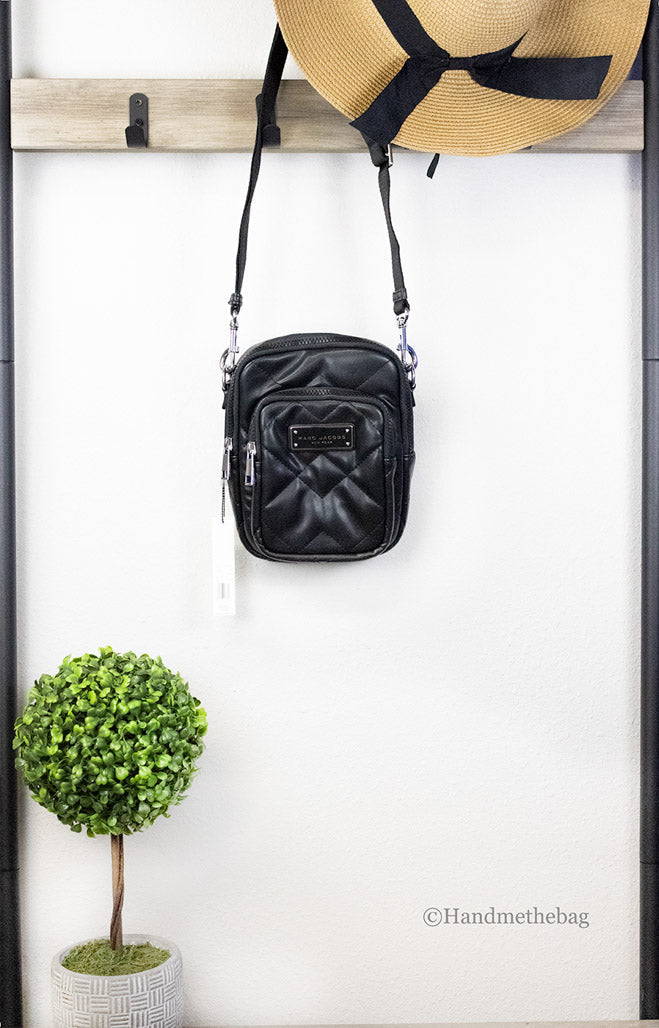 Marc Jacobs Pillow Small Black Quilted Leather Crossbody Bag