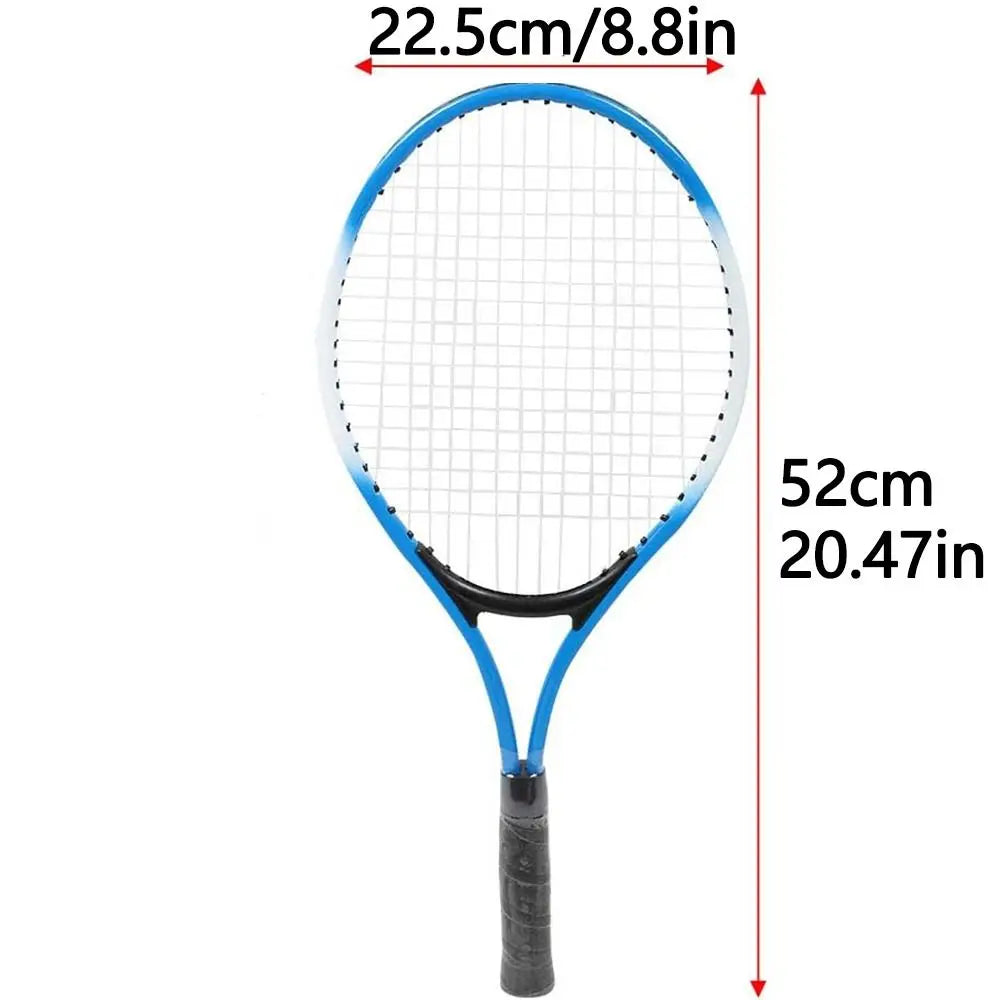 Single Tennis Racket Set for Kids Shock Absorbing Portable Tennis Trainer Rebound 23inch Lightweight Sports Game