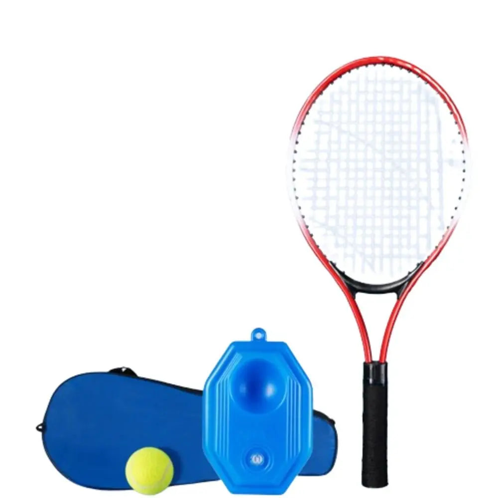 Single Tennis Racket Set for Kids Shock Absorbing Portable Tennis Trainer Rebound 23inch Lightweight Sports Game