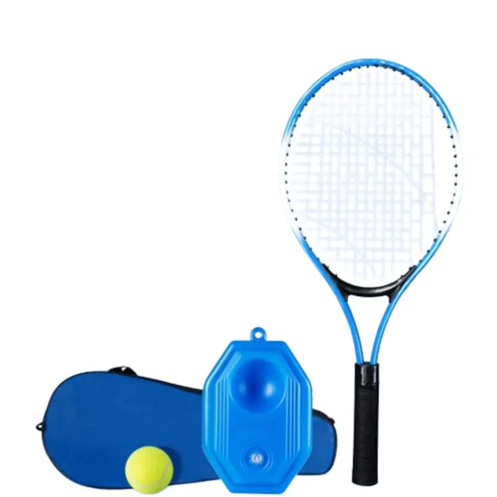 Single Tennis Racket Set for Kids Shock Absorbing Portable Tennis Trainer Rebound 23inch Lightweight Sports Game
