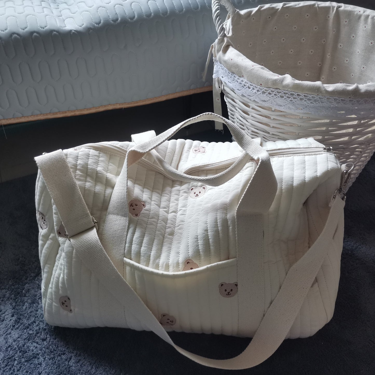 Large Padded Maternity Travel Tote Bag